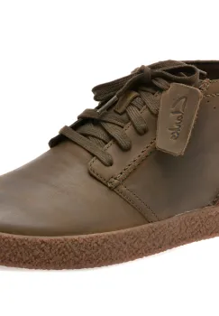 Ghete CLARKS kaki, STREETHILL MID, din nabuc imagine