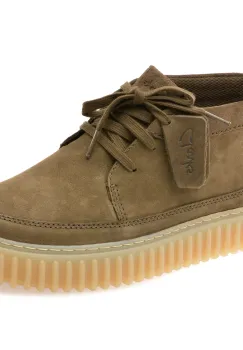 Ghete CLARKS kaki, TORHILL LACE HI, din nabuc imagine