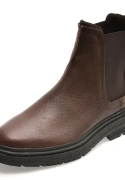 Ghete CLARKS maro, BADBURY EASY, din piele naturala imagine