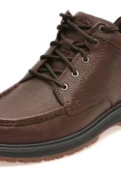 Ghete CLARKS maro, MELBURY HI, din piele naturala imagine