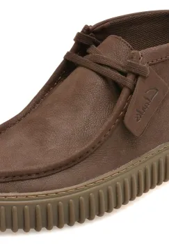 Ghete CLARKS maro, TORHILL HI, din piele naturala imagine