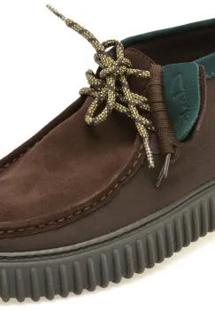 Ghete CLARKS maro, TORHILL HI GTX, din material textil imagine
