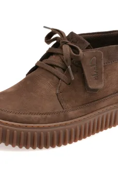 Ghete CLARKS maro, TORHILL LACE HI, din nabuc imagine