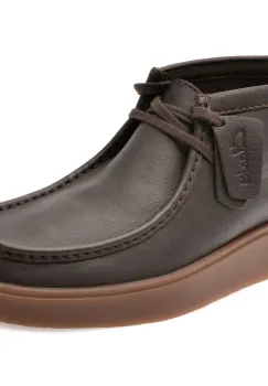 Ghete CLARKS maro, TORVIEW HI, din piele naturala imagine