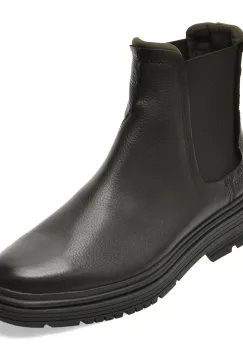Ghete CLARKS negre, BADBEAS, din piele naturala imagine