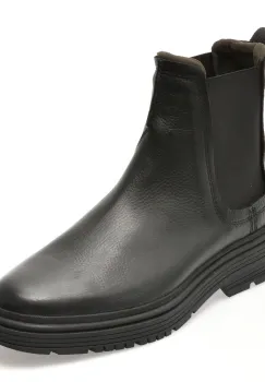 Ghete CLARKS negre, BADBURY EASY, din piele naturala imagine