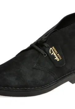 Ghete CLARKS negre, DESERT BT EVO, din piele intoarsa imagine