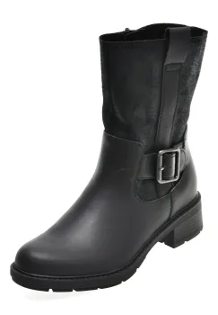 Ghete CLARKS negre, HEARTH MID, din piele naturala imagine