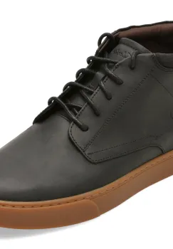 Ghete CLARKS negre, LYDFORD MID, din piele naturala imagine