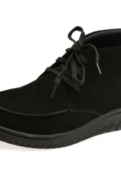 Ghete CLARKS negre, RELAX LITE MOC, din piele intoarsa imagine