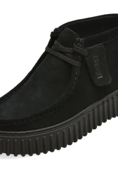 Ghete CLARKS negre, TORHILL MOSS, din piele intoarsa imagine