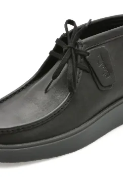 Ghete CLARKS negre, TORVIEW HI, din piele naturala imagine