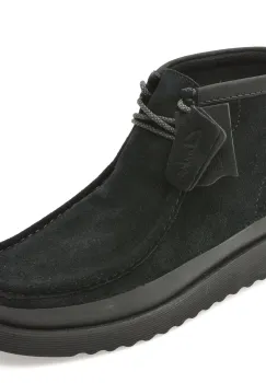 Ghete CLARKS negre, WALLABEE FTR 2 HI, din piele intoarsa imagine