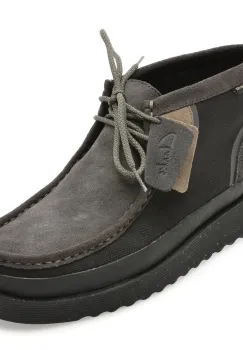 Ghete CLARKS negre, WALLABEE FTR GTX, din piele intoarsa imagine