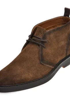 Ghete elegante ALDO maro, TOMASI 200, din piele intoarsa imagine