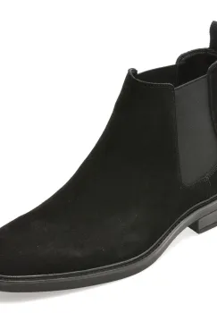Ghete elegante ALDO negre, GIO 001, din piele intoarsa imagine