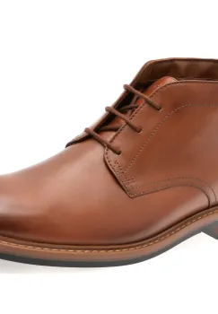 Ghete elegante CLARKS maro, ALDWIN CHUKKA, din piele naturala imagine