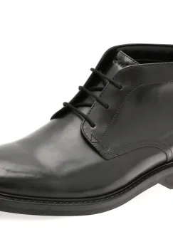 Ghete elegante CLARKS negre, ALDWIN CHUKKA, din piele naturala imagine