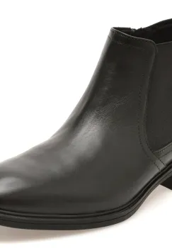 Ghete elegante GEOX negre, U66NZA, din piele naturala imagine