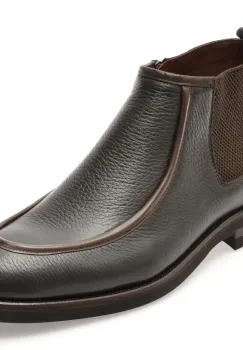 Ghete elegante LE COLONEL maro, 64137, din piele naturala imagine