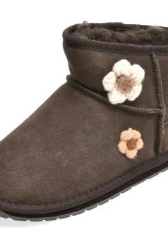 Ghete EMU maro, DAISY, din piele intoarsa imagine