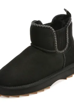 Ghete EMU negre, HIGGIE, din piele intoarsa imagine