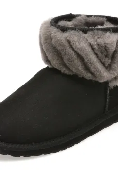 Ghete EMU negre, PYKE, din piele intoarsa imagine