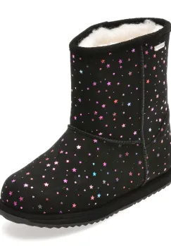 Ghete EMU negre, SPARKLE BRUMBY, din piele intoarsa imagine