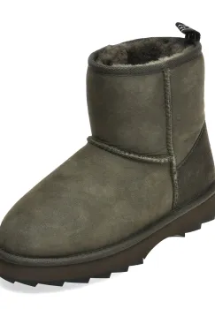 Ghete EMU verzi, SHARKY MINI, din piele intoarsa imagine