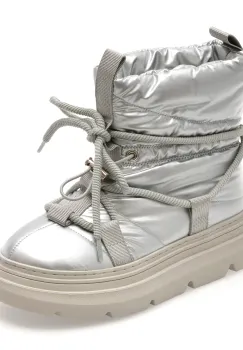 Ghete EPICA argintii, 7162, din material textil imagine