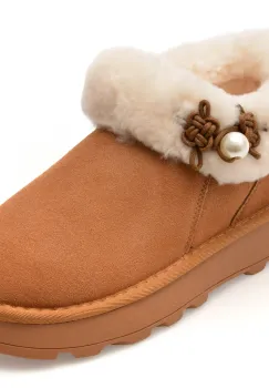 Ghete EPICA maro, 235186, din piele intoarsa imagine