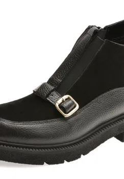 Ghete EPICA negre, 1474300, din piele intoarsa imagine