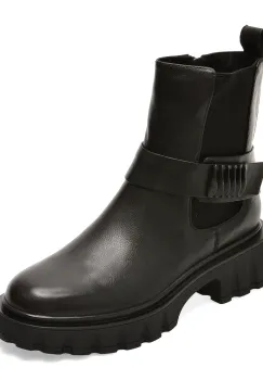 Ghete EPICA negre, 1F2945, din piele naturala imagine