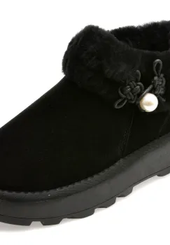 Ghete EPICA negre, 235186, din piele intoarsa imagine