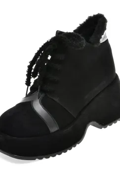 Ghete EPICA negre, 3701239, din piele intoarsa imagine