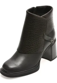 Ghete EPICA negre, 5556, din piele naturala imagine
