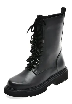 Ghete EPICA negre, 5R549, din piele naturala imagine