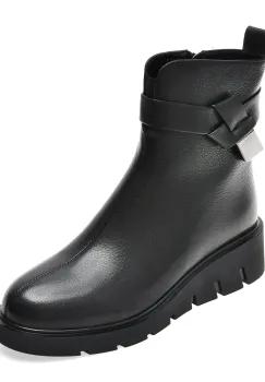 Ghete EPICA negre, 5XR053, din piele naturala imagine