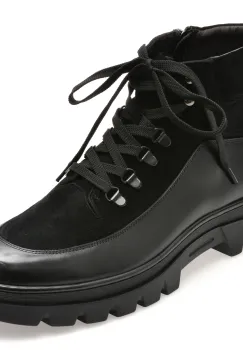 Ghete EPICA negre, B104, din piele naturala imagine