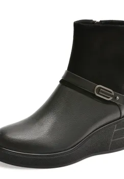 Ghete EPICA negre, D529, din piele naturala imagine