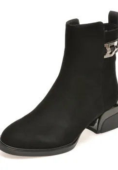 Ghete EPICA negre, D971, din piele intoarsa imagine