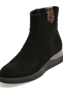 Ghete EPICA negre, DX01351, din piele intoarsa imagine