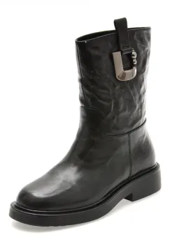 Ghete EPICA negre, H46D, din piele naturala imagine