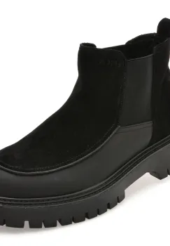 Ghete EPICA negre, LN58, din piele naturala imagine