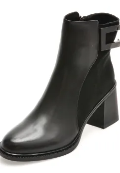 Ghete EPICA negre, M202B, din piele naturala imagine
