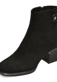 Ghete EPICA negre, RA2863, din piele intoarsa imagine