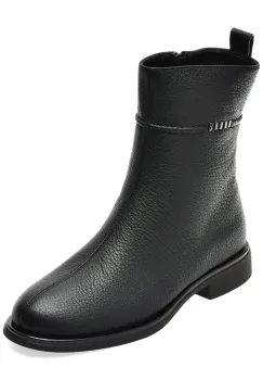 Ghete EPICA negre, T1506, din piele naturala imagine