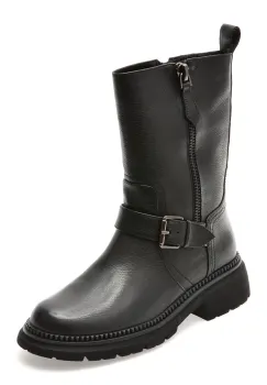 Ghete EPICA negre, W389D8, din piele naturala imagine