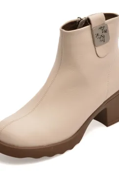 Ghete FLAVIA PASSINI bej, 5209, din piele naturala imagine