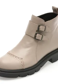 Ghete FLAVIA PASSINI gri, 1003VZN, din piele naturala imagine